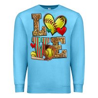 Ocean Blue love softball Premium Sweatshirt - Zillion Design Studio