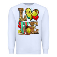 White love softball Premium Sweatshirt - Zillion Design Studio