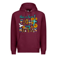 Burgundy this is how i fight my battles Premium Hoodie - AdoDesignShop