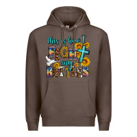 Coffee this is how i fight my battles Premium Hoodie - AdoDesignShop