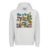 Dove Grey this is how i fight my battles Premium Hoodie - AdoDesignShop