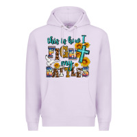 Lilac this is how i fight my battles Premium Hoodie - AdoDesignShop