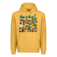Mustard this is how i fight my battles Premium Hoodie - AdoDesignShop