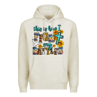 Oatmeal Heather this is how i fight my battles Premium Hoodie - AdoDesignShop