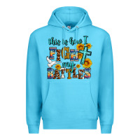 Ocean Blue this is how i fight my battles Premium Hoodie - AdoDesignShop