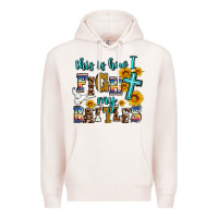 Pale Pink this is how i fight my battles Premium Hoodie - AdoDesignShop