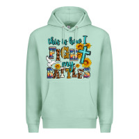 Seafoam this is how i fight my battles Premium Hoodie - AdoDesignShop