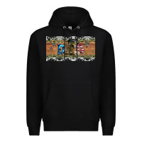 Black soldier dad license  plate Premium Hoodie - Artiststas