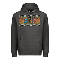 Charcoal Heather soldier dad license  plate Premium Hoodie - Artiststas