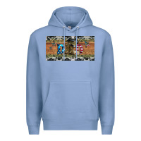 Colony Blue soldier dad license  plate Premium Hoodie - Artiststas