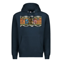 Navy soldier dad license  plate Premium Hoodie - Artiststas