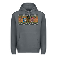 Rock soldier dad license  plate Premium Hoodie - Artiststas