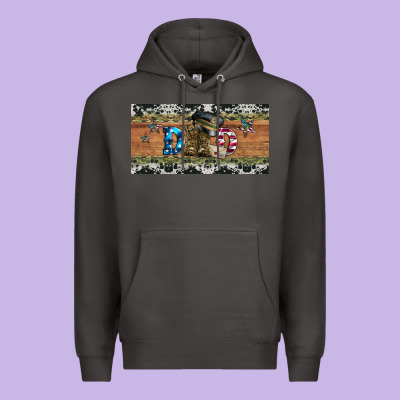 Soldier Dad License  Plate Premium Hoodie Designed By Artiststas