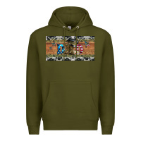 Army Green soldier dad license  plate Premium Hoodie - Artiststas