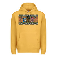 Mustard soldier dad license  plate Premium Hoodie - Artiststas