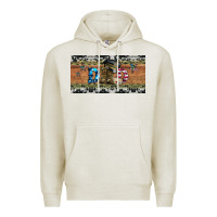 Oatmeal Heather soldier dad license  plate Premium Hoodie - Artiststas