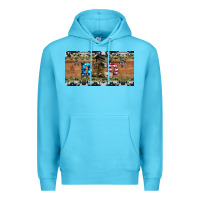 Ocean Blue soldier dad license  plate Premium Hoodie - Artiststas