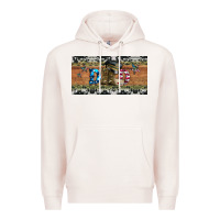 Pale Pink soldier dad license  plate Premium Hoodie - Artiststas