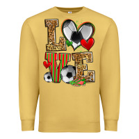 Antique Gold love soccer Premium Sweatshirt - Zillion Design Studio