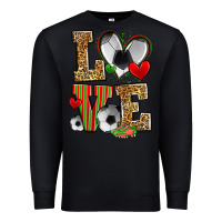 Black love soccer Premium Sweatshirt - Zillion Design Studio