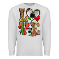 Dove Grey love soccer Premium Sweatshirt - Zillion Design Studio