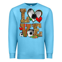 Ocean Blue love soccer Premium Sweatshirt - Zillion Design Studio