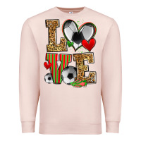 Pale Pink love soccer Premium Sweatshirt - Zillion Design Studio