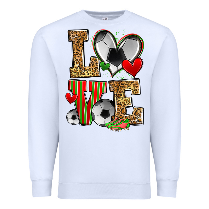 Love Soccer Premium Sweatshirt by Zillion Design Studio | Teevron