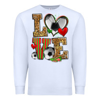 White love soccer Premium Sweatshirt - Zillion Design Studio