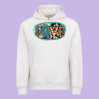 Love Western Urban Hoodie Designed By Adodesignshop
