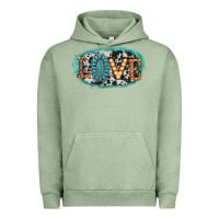 Pigment Oil Green love western Urban Hoodie - AdoDesignShop