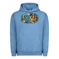 Pigment Pebble Blue love western Urban Hoodie - AdoDesignShop