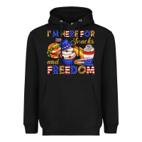 Black i m here for snacks and freedom Heavyweight Hoodie - texasbilliewilder