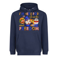 Navy i m here for snacks and freedom Heavyweight Hoodie - texasbilliewilder