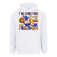 White i m here for snacks and freedom Heavyweight Hoodie - texasbilliewilder