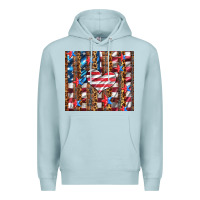 Blue Mist western usa flag heart and stars tumbler Premium Hoodie - Artiststas