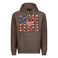 Coffee western usa flag heart and stars tumbler Premium Hoodie - Artiststas