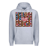 Heather Grey western usa flag heart and stars tumbler Premium Hoodie - Artiststas