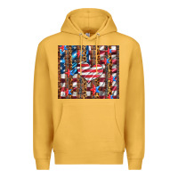 Mustard western usa flag heart and stars tumbler Premium Hoodie - Artiststas
