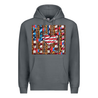 Rock western usa flag heart and stars tumbler Premium Hoodie - Artiststas