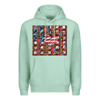 Seafoam western usa flag heart and stars tumbler Premium Hoodie - Artiststas