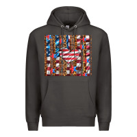 Smoke western usa flag heart and stars tumbler Premium Hoodie - Artiststas