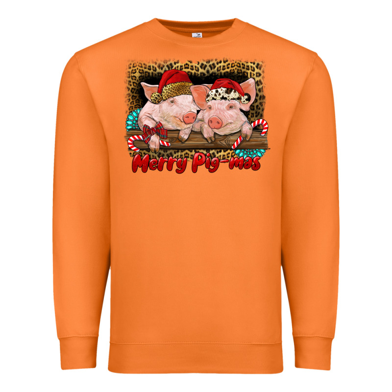Merry Pig Mas Premium Sweatshirt by RanaPortraitStore | Teevron