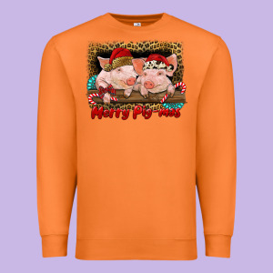 Merry Pig Mas Premium Sweatshirt Designed By Ranaportraitstore