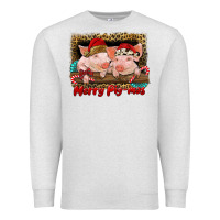 Oatmeal Heather merry pig mas Premium Sweatshirt - RanaPortraitStore