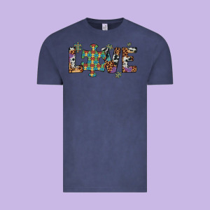Love Autism Awareness Leopard Cowhide Vintage Tee Designed By Artiststas
