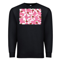 Black distressed strawberry milkshake cowhide Premium Sweatshirt - RanaPortraitStore