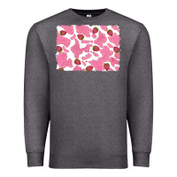 Charcoal Heather distressed strawberry milkshake cowhide Premium Sweatshirt - RanaPortraitStore