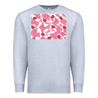 Heather Grey distressed strawberry milkshake cowhide Premium Sweatshirt - RanaPortraitStore