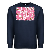 Navy distressed strawberry milkshake cowhide Premium Sweatshirt - RanaPortraitStore